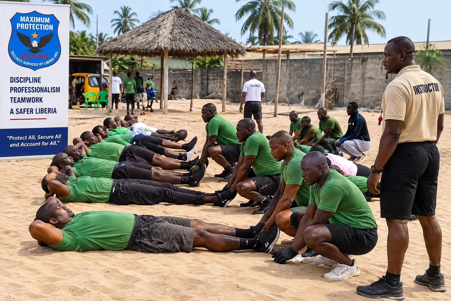 Max-Pro personnel participating in physical security training